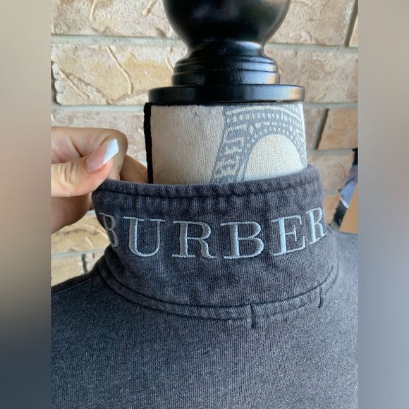 Vintage BURBERRY Black Label Women’s Zip Up Sweater Size Small - Picture 14 of 16